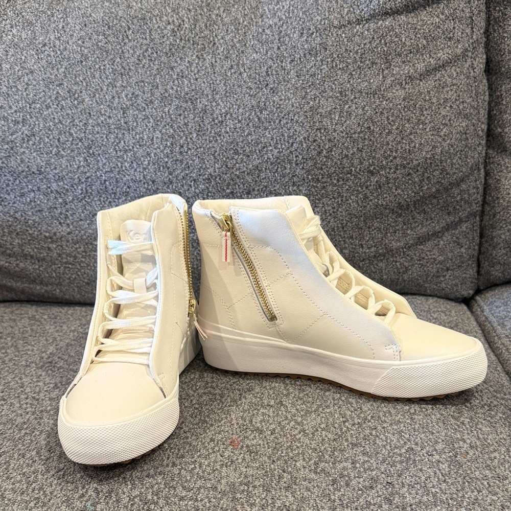 Keds Cream High-Top Sneakers